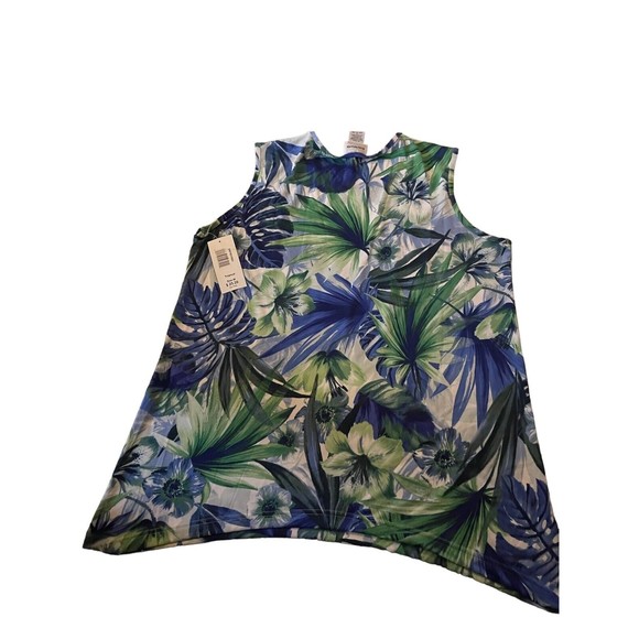 Bon Worth Womens top tropical print Size M - Picture 2 of 4